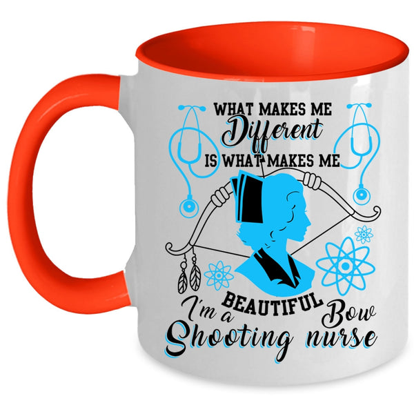 Awesome Nurses Coffee Mug, I'm A Bow Shooting Nurse Accent Mug