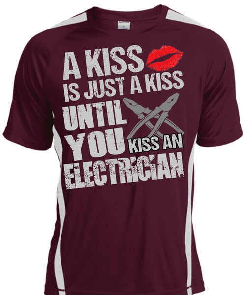 Kiss An Electrician T Shirt, I Love Electrician T Shirt, Cool Shirt