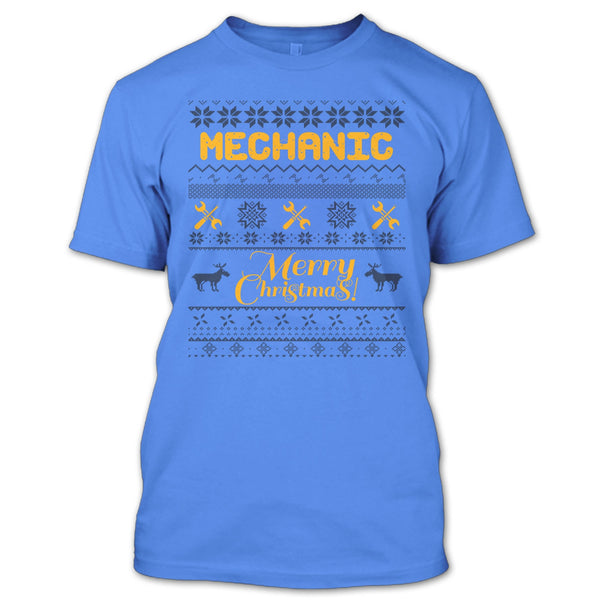 Mechanic Merry Christmas T Shirt, Gift For Merry Christmas T Shirt