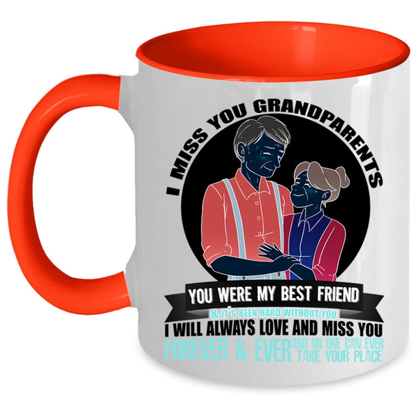 I Will Always Love And Miss You Coffee Mug, I Miss You Grandparents Accent Mug