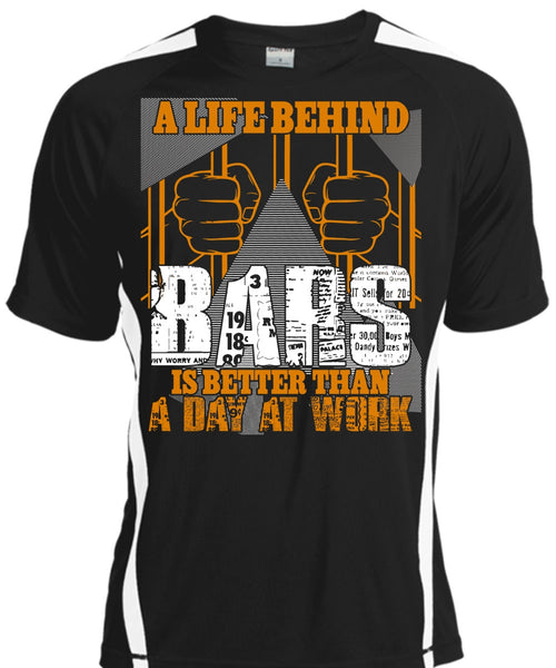 A black t-shirt with the shopify logo