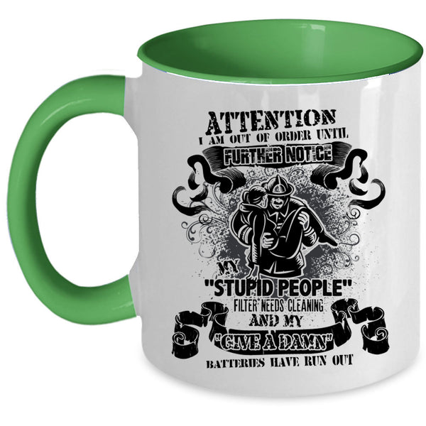 Best Gift For Fireman Coffee Mug, Awesome Firefighter Accent Mug