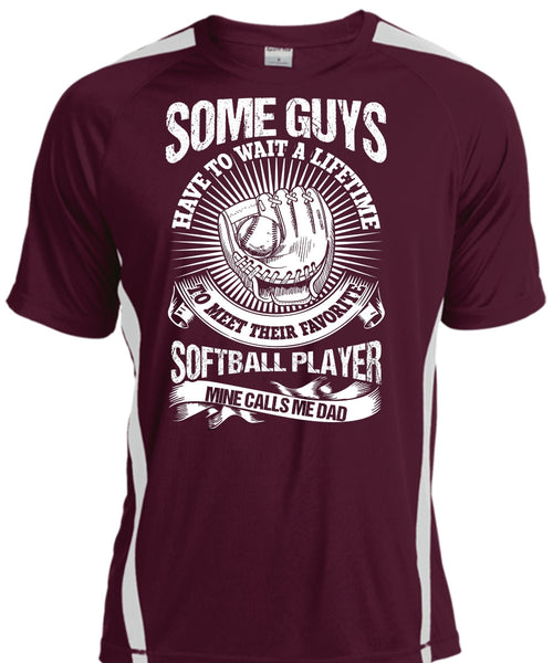 Favorite Softball Player T Shirt, Mine Calls Me Dad T Shirt, Cool Shirt