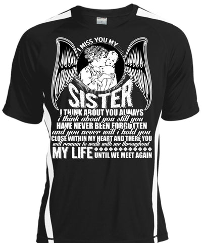 A black t-shirt with the shopify logo