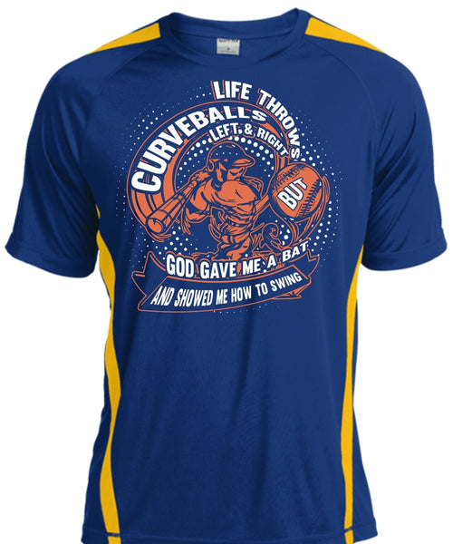Life Throws Curveballs T Shirt, God Gave Me A Bat T Shirt, Cool Shirt