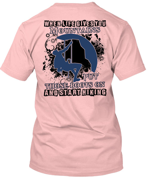 Start Hiking T Shirt, I Love Hiking T Shirt