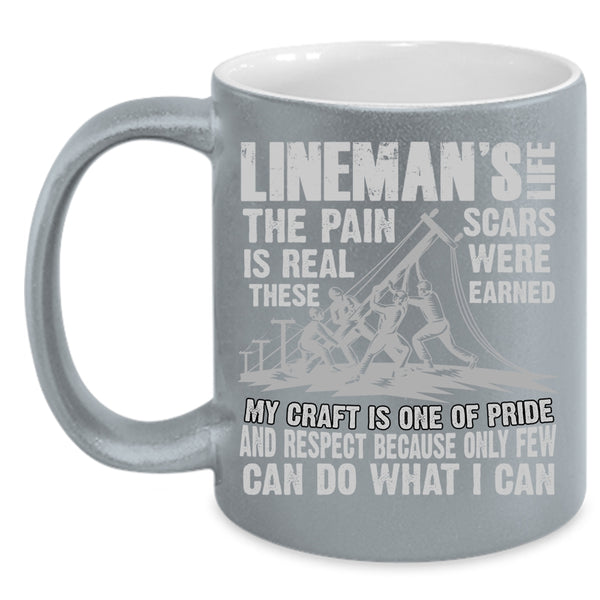 Lineman's Life Coffee Mug, Awesome Gift For Linemen Coffee Cup