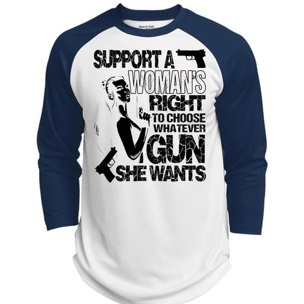 Choose Whatever Gun T Shirt, I Love Gunner T Shirt, Awesome T-Shirts  (Polyester Game Baseball Jersey)
