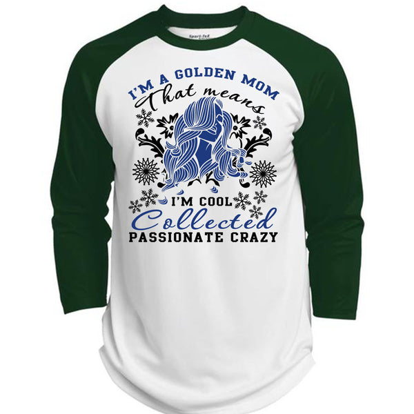 I'm A Golden Mom T Shirt, I Love My Dog T Shirt, Awesome T-Shirts  (Polyester Game Baseball Jersey)