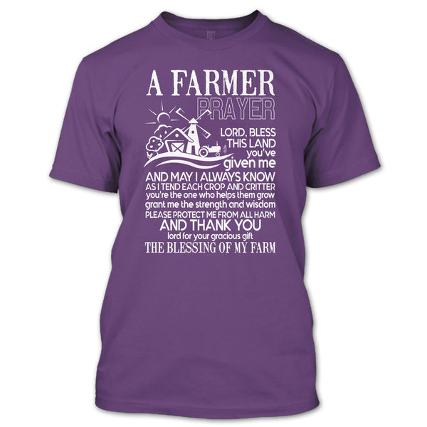 A Farmer Prayer T Shirt, Coolest Farmer T Shirt