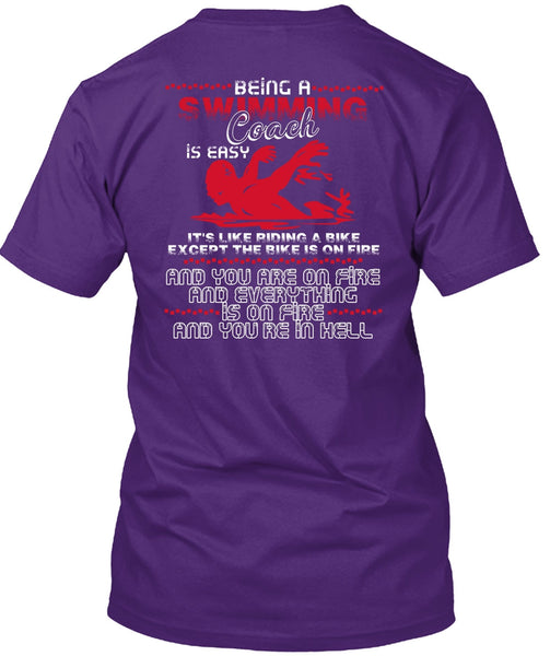 Being A Swimming Coach T Shirt, You're In Hell T Shirt