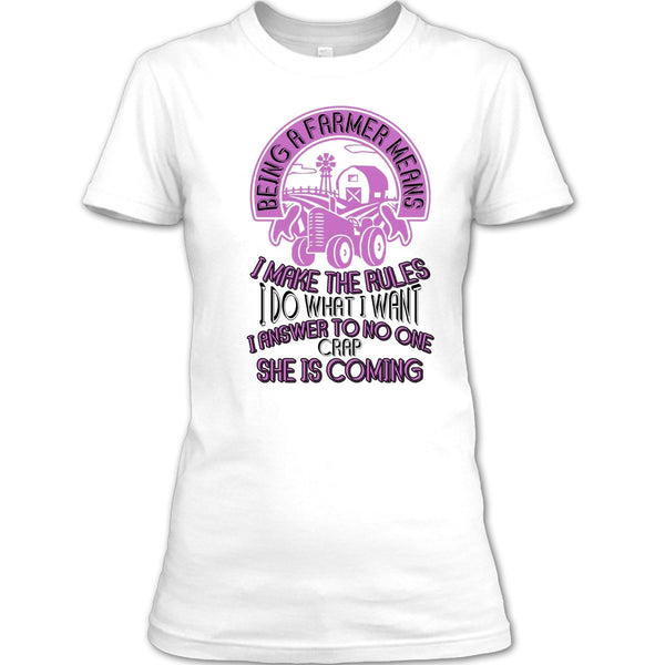 Being A Farmer T Shirt, Gift For Farmer T Shirt