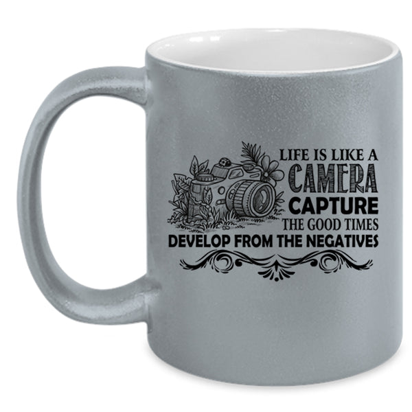 Best Gift For Photographers Coffee Mug, Life Is Life A Camera Accent Mug