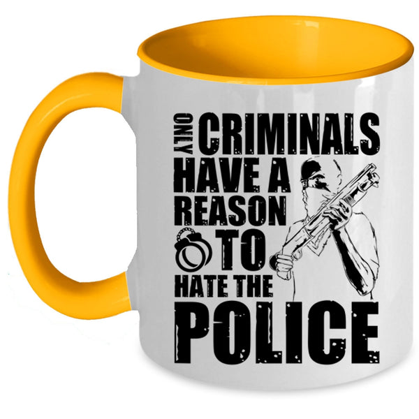 Funny Gift For Police Coffee Mug, Police Officer Accent Mug