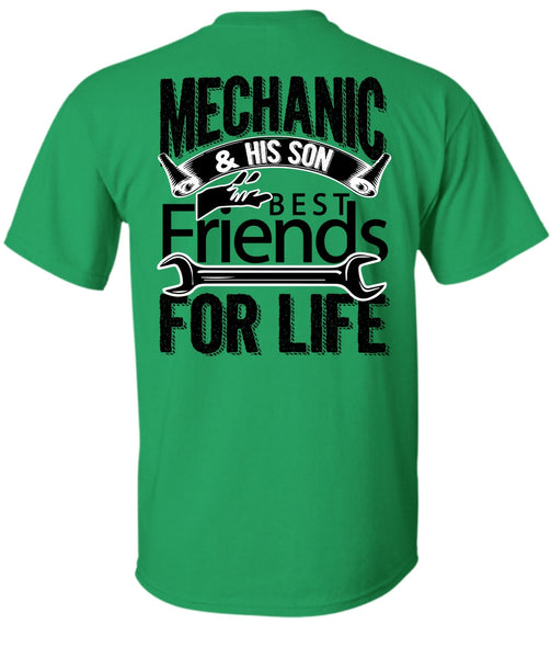 Mechanic And His Son Best Friends For Life T Shirt, I Love Mechanic T Shirt