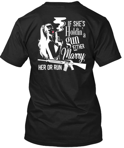 A black t-shirt with the shopify logo