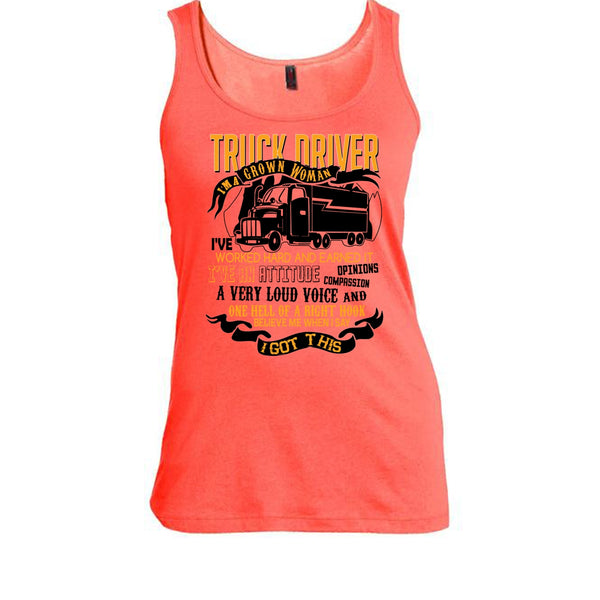 Trucker Driver T Shirt, Coolest Truck Driver Tank Top