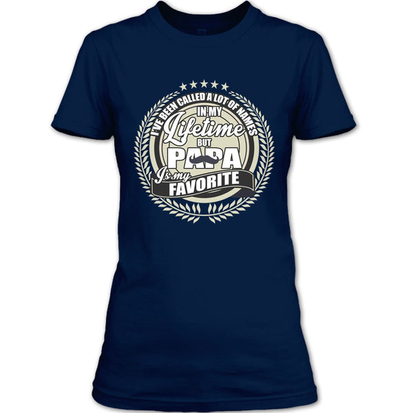 Papa Is My Favorite Name T Shirt, Coolest Papa Ever T Shirt
