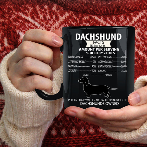 Dachshund Coffee Mug, Dachshunds Owned Coffee Cup