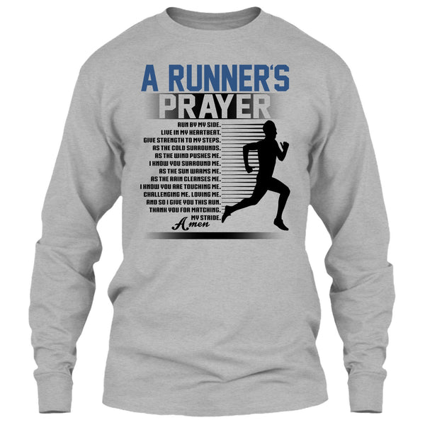 A Runner's Prayer T Shirt, Coolest Runner T Shirt