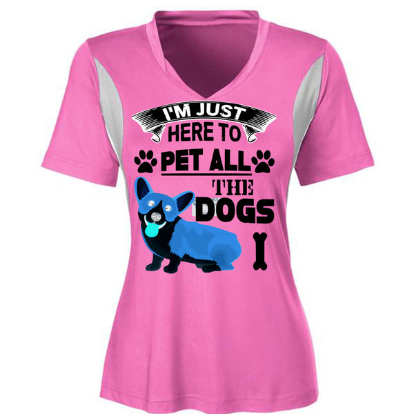 I'm Just Here To Pet All The Dogs T Shirt, I Love My Dogs T Shirt, Awesome T-Shirts