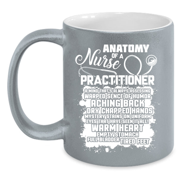 Anatomy Of A Nurse Practitioner Coffee Mug, Awesome Nurses Coffee Cup