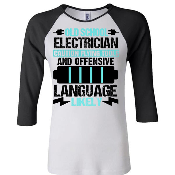 Old School Electrician T Shirt, I Love Electrician T Shirt, Awesome T-Shirts