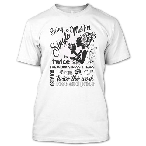 A black t-shirt with the shopify logo