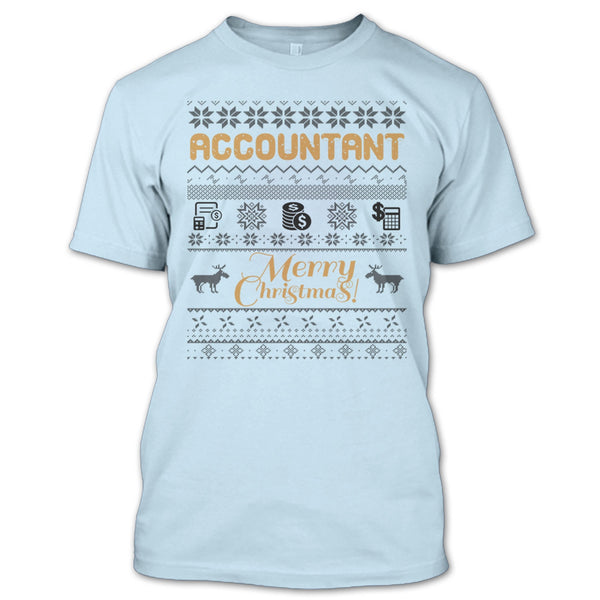 Acoountant Merry Christmas T Shirt, Gift For Merry Christmas T Shirt