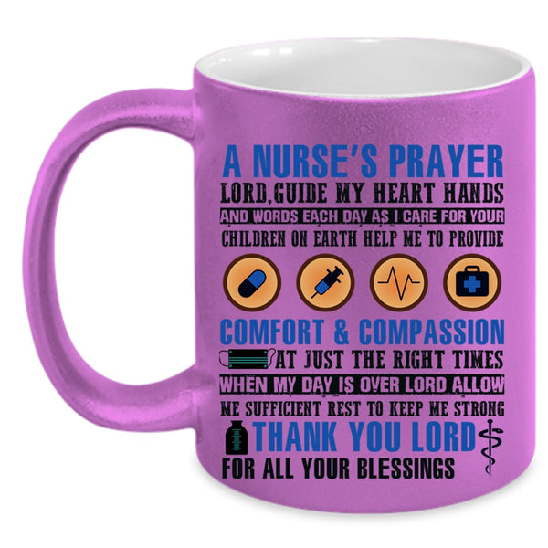 Cool Nurse's Prayer Coffee Mug, A Nurse's Prayer Accent Mug