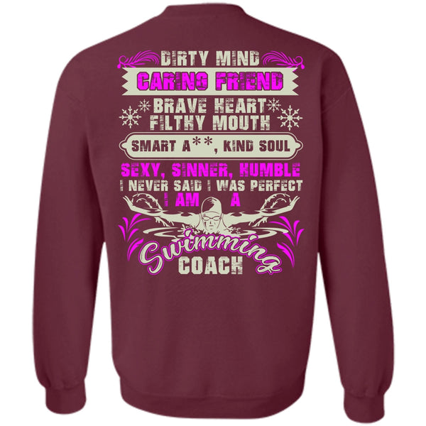 Dirty Mind Caring Friend T Shirt, I Love Swimming Sweatshirt