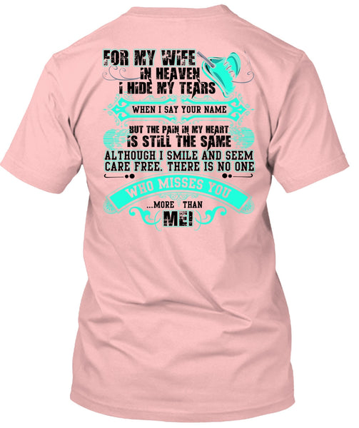 For My Wife In Heaven T Shirt, I Love Husband T Shirt