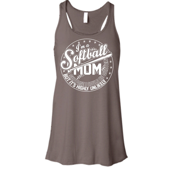 I'm A Softball Mom T Shirt, Coolest Softball Mom Tank Top