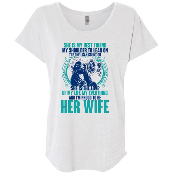 I'm Proud To Be Her Wife T Shirt, I Love Wife T Shirt, Awesome T-Shirts