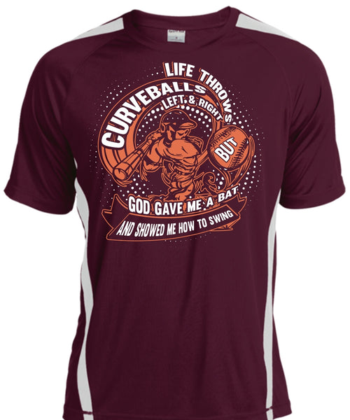 Life Throws Curveballs T Shirt, God Gave Me A Bat T Shirt, Cool Shirt