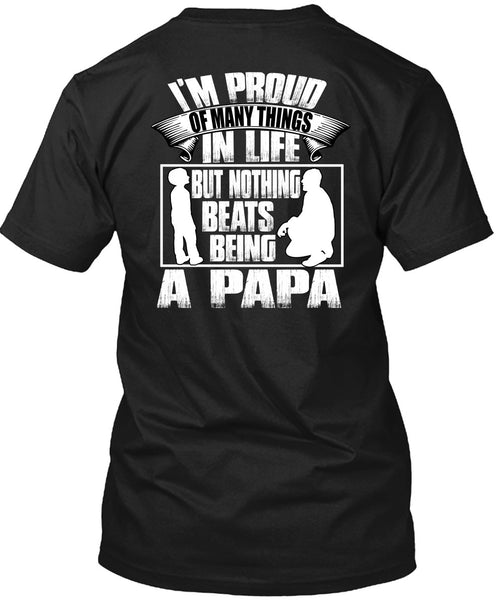 A black t-shirt with the shopify logo