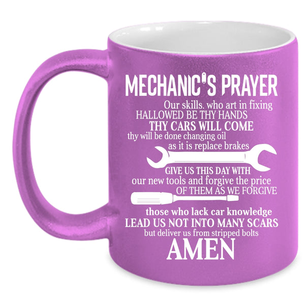 Mechanic's Prayer Coffee Mug, Cool Gift For Mechanics Coffee Cup