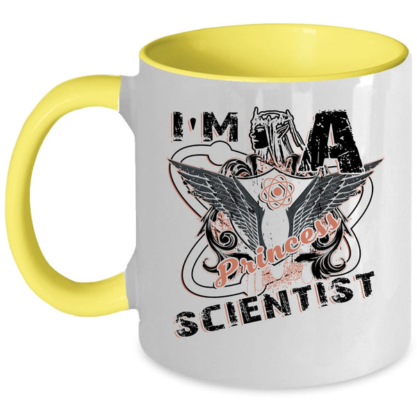 Cool Gift For My Daughter Coffee Mug, I'm A Princess Scientist Accent Mug