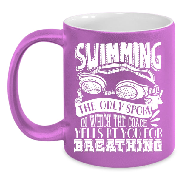 Swimming Coffee Mug, Funny Gift For Swimmer Coffee Cup