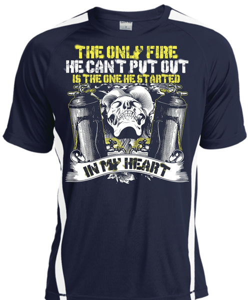 The Only Fire T Shirt, He Can't Put Out T Shirt, Cool Shirt