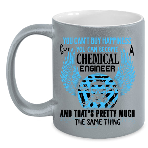 Happiness Coffee Mug, You Can Become Chemical Engineer Accent Mug