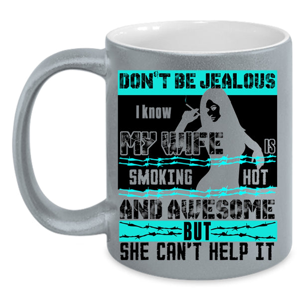 I Love My Wife Coffee Mug, I Know My Wife Is Awesome Accent Mug