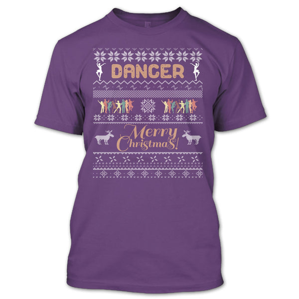 Dancer Merry Christmas T Shirt, Coolest Dancer T Shirt