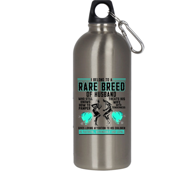 I Belong To A Rare Breed Of Husband 20 oz Stainless Steel Bottle,Cool Just Married Outdoor Sports Water Bottle