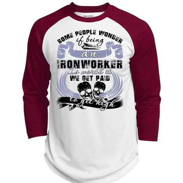 Being An Ironworker T Shirt, I Love Ironworker T Shirt, Awesome T-Shirts  (Polyester Game Baseball Jersey)
