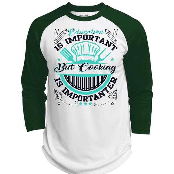 Education Is Importanter T Shirt, I Love Cooking T Shirt, Awesome T-Shirts  (Polyester Game Baseball Jersey)