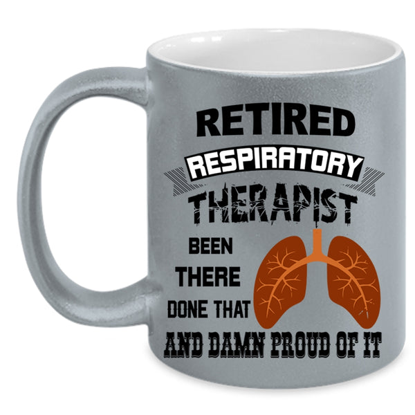 Gift For Retirement Coffee Mug, Retired Respiratory Therapist Accent Mug