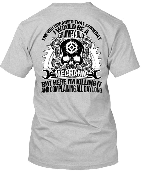 Grumpy Old Mechanic T Shirt, I Love Mechanic T Shirt