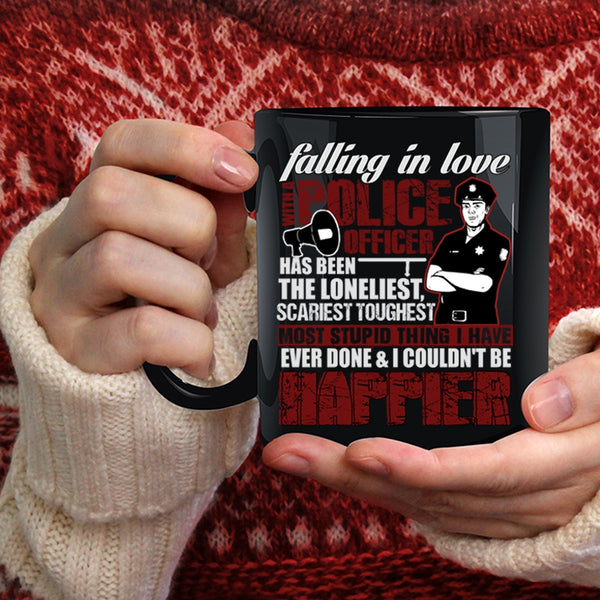 Falling In Love With A Police Officer Coffee Mug, I Love My Police Officer Coffee Cup