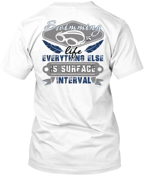 A black t-shirt with the shopify logo